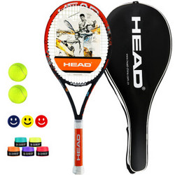 HEAD 海德 网球拍 Radical Elite纳米全碳素 磨砂灰橙 穿好线 送训练球、吸汗带、避震器、拍包