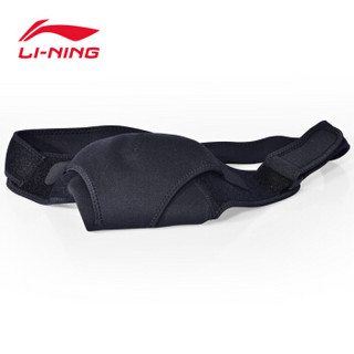 李宁(LI-NING)运动护具加压护肩右肩均码黑色174-2加厚材质四重加压