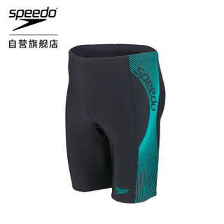 SPEEDO 速比涛 8114747359 男士平角游泳裤 (蓝/黑色、40)