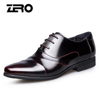 ZERO A73102 男士正装尖头皮鞋 酒红 43