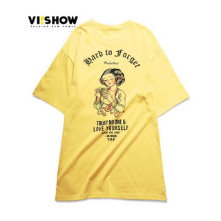 ViiSHOW D1336182 男士圆领短袖T恤 黄色 M