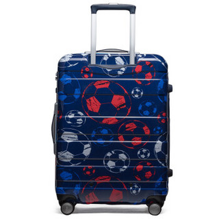 美旅AmericanTourister拉杆箱 世界杯主题行李箱足球男女万向轮大容量可扩展 29英寸TSA密码锁DU9蓝色印花