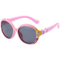 迪士尼（Disney）儿童偏光太阳镜男女童防炫目墨镜小孩防紫外线眼镜 32C4粉色