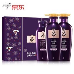 吕(Ryo)滋养韧发密集强韧洗护礼盒(洗发水400ml*2+护发乳200ml*1) 紫吕清爽型