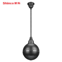 新科 (Shinco) L10 圆球形吊顶音响 同轴吸顶喇叭公共广播背景音乐音箱 (单支 黑色)