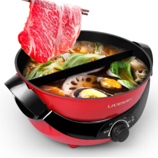 商品 liven 利仁 hg-s480a 多功能鸳鸯分体电火锅
