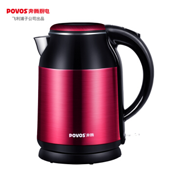 POVOS 奔腾  PK1868 电热水壶 1.8L 优雅红