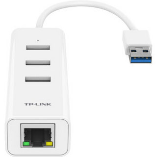 TP-LINK 普联 USB 3.0分线器 HUB集线器 USB转RJ45网线接口 千兆有线网卡 网口转换器 免驱安装 TL-UG313