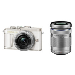 OLYMPUS 奥林巴斯 E-PL9 双镜头单电套机（14-42mm EZ+40-150mm）白色