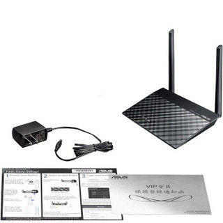 ASUS 华硕 RT-N12+ PRO 300M WiFi 4 家用路由器 黑色