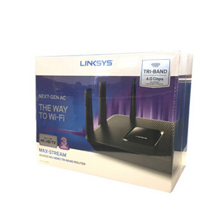 LINKSYS 领势 EA9300-AH 4000M WiFi 5 家用路由器 黑色