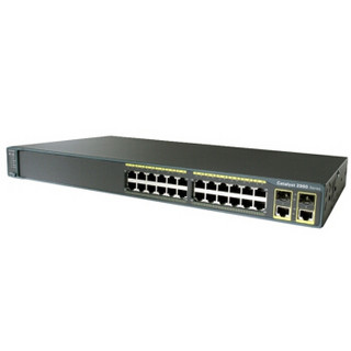 CISCO 思科 WS-C2960+24TC-L 24口百兆可管理交换机