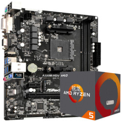 ASRock 华擎 A320M-HDV R4.0 主板 + AMD 锐龙 Ryzen 5 1400 处理器 板U套装 *2件