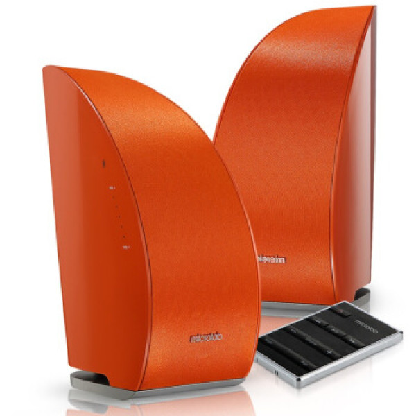 商品 microlab 麦博 t8 蓝牙电视音箱 橙色