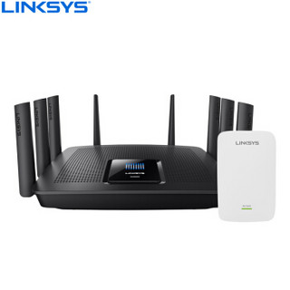 LINKSYS 领势 MAX STREAM EA9500 5400M WiFi 5 家用路由器+RE7000信号扩展器套装