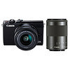 Canon 佳能 EOS M100 双镜头无反套机（15-45mm+55-200mm）黑色