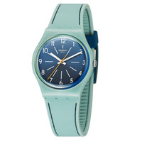 swatch 斯沃琪 色彩密码系列 GM184 中性石英手表 33mm 蓝色 蓝色 树脂