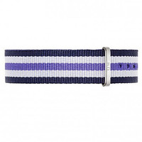 Daniel Wellington DanielWellington)DW表带18mm尼龙银色针扣女款DW00200054(适用于36mm表盘系列)