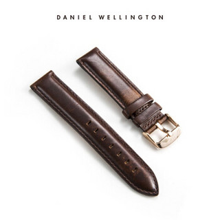 DanielWellington 丹尼尔惠灵顿 0711DW 原装表带18mm皮质金色针扣女款 （适用于36mm表盘系列）