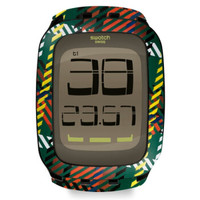 swatch 斯沃琪 TOUCH触摸系列 SURB118 中性电子手表 41-43mm 灰色 多色