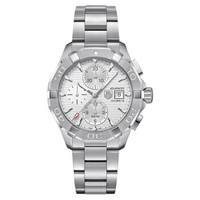 TAG Heuer 泰格豪雅 竞潜系列 CAY2111.BA0927 男士机械手表 43mm 白色 银色 精钢