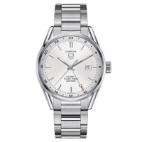 TAG Heuer 泰格豪雅 卡莱拉系列 WAR2011.BA0723 男士机械手表 41mm 白色 银色 精钢