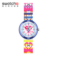 swatch 斯沃琪 ZFPNP029 儿童石英表 热带雨林 火烈鸟之恋
