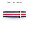 Daniel Wellington DanielWellington）DW表带20mm尼龙玫瑰金针扣男款DW00200002（适用于40mm表盘系列）