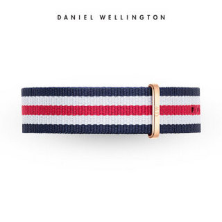 Daniel Wellington DanielWellington）DW表带20mm尼龙玫瑰金针扣男款DW00200002（适用于40mm表盘系列）