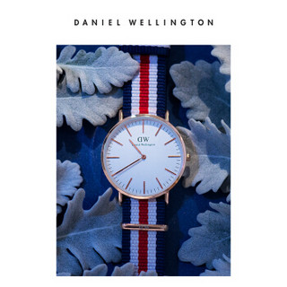 Daniel Wellington DanielWellington）DW表带20mm尼龙玫瑰金针扣男款DW00200002（适用于40mm表盘系列）