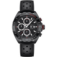 TAG Heuer 泰格豪雅 Formular1系列 CAZ2011.FT8024 男士机械手表 44mm 黑盘 黑色橡胶表带 圆形