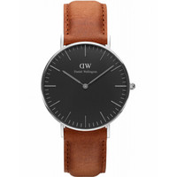 中亚prime会员：DanielWellington 丹尼尔惠灵顿 Classic black系列 DW00100144 女士石英手表 *2件