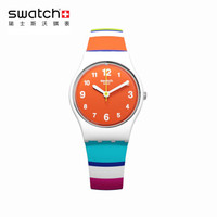 swatch 斯沃琪 情迷地中海系列 LW158 缤纷伊诺 女士石英手表