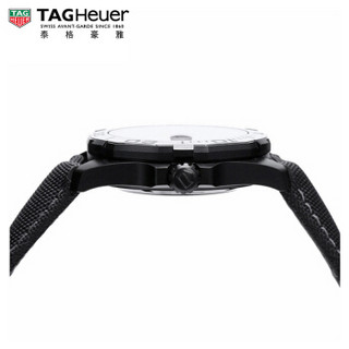 TAG Heuer 泰格豪雅 竞潜男士系列 WAY218B.FC6364 男士机械手表 41mm 黑色 黑色 尼龙