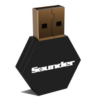  Sounder 声德 蜂巢 蓝牙适配器 黑色