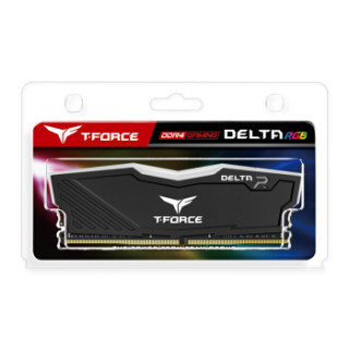 Team 十铨 DELTA RGB系列 DDR4 3000 台式机内存 黑色