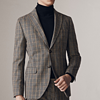 Massimo Dutti 02014205710-23 男士羊毛混纺格纹西装外套