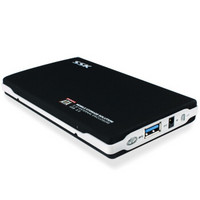飚王（SSK）SHE072黑鹰2.5英寸移动硬盘盒 USB3.0 SATA串口 SSD固态硬盘笔记本硬盘外置盒 金属黑色