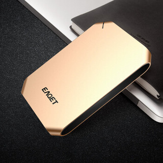 EAGET 忆捷 G60 USB3.0 移动硬盘 1TB 金色