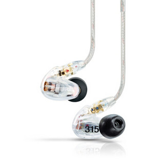  SHURE 舒尔 SE315 动铁入耳式 HIFI耳机 透明色