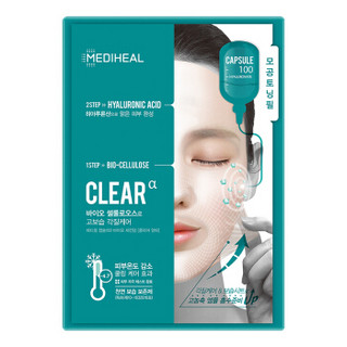 MEDIHEAL 美迪惠尔 2步骤清洁阿尔法生物纤维面膜贴 10片