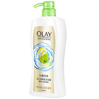 OLAY 玉兰油 美肌清爽沐浴露 青柠白茶 650ml