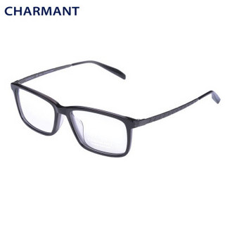 CHARMANT 夏蒙 全框板材光学眼镜架 （商务系列、 CH10330-BK-56mm、男性、16g、黑色)