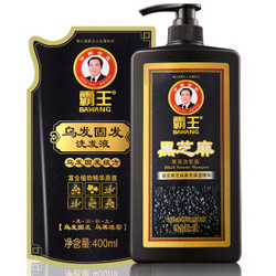 BAWANG 霸王 洗发水套装（黑芝麻黑亮洗发露1L+乌发固发洗发液400ml） *5件 +凑单品