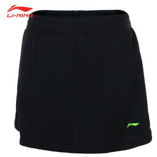 LI-NING 李宁 AATN006-2 女子羽毛球运动套装 (标准黑、M)