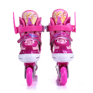 Disney 迪士尼 儿童溜冰鞋套装 (桃红色公主款、M码)