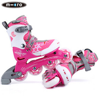 m-cro 米高 ZETA 儿童轮滑鞋 (粉色套餐、M码)