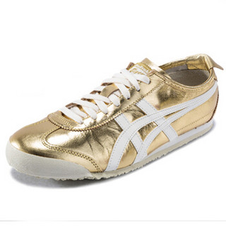 Onitsuka Tiger 鬼冢虎 MEXICO66 THL7C2-9401 中性款街头运动休闲鞋 金色 37