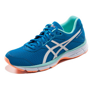 ASICS 亚瑟士 T6G5N-9620 GEL-GALAXY 9 女士跑鞋 (37.5、蓝色/白色/珊瑚色)