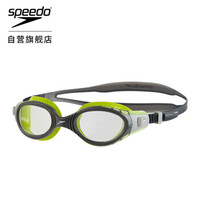 SPEEDO 速比涛 811315B995 柔软大框舒适泳镜 柠檬黄 均码